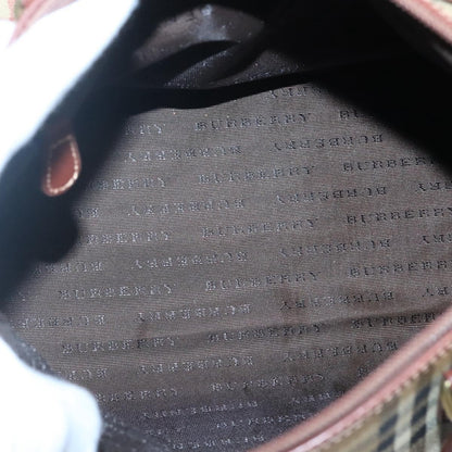 Burberry Chester Satchel Haymarket Coated Canvas, BEIGE, CANVAS, Handbag