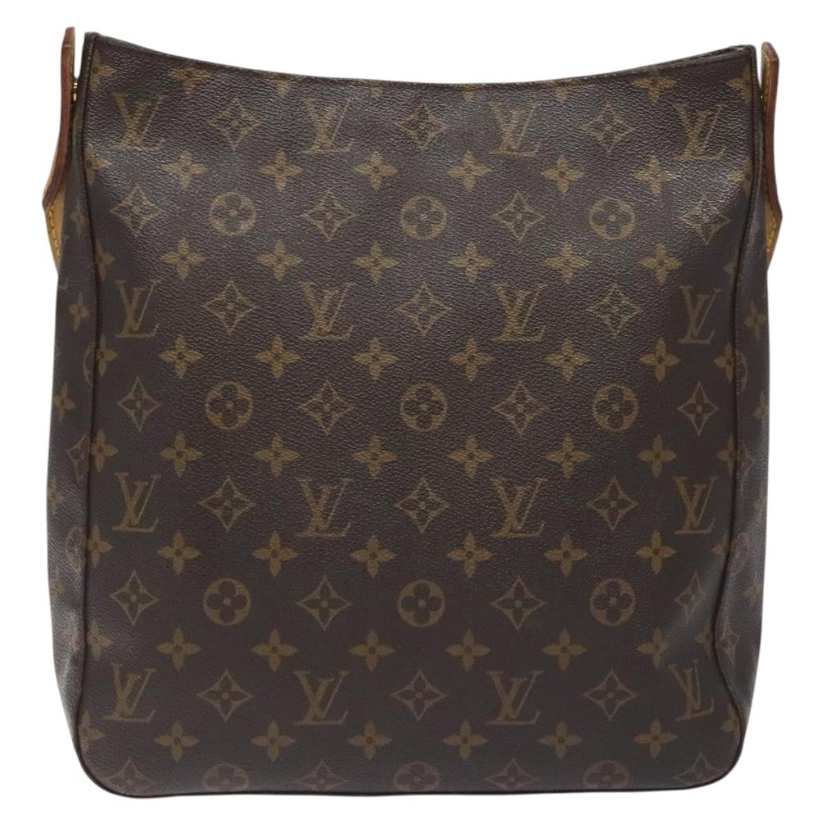 Louis Vuitton Looping Handbag Monogram Canvas, BROWN, CANVAS, Handbag
