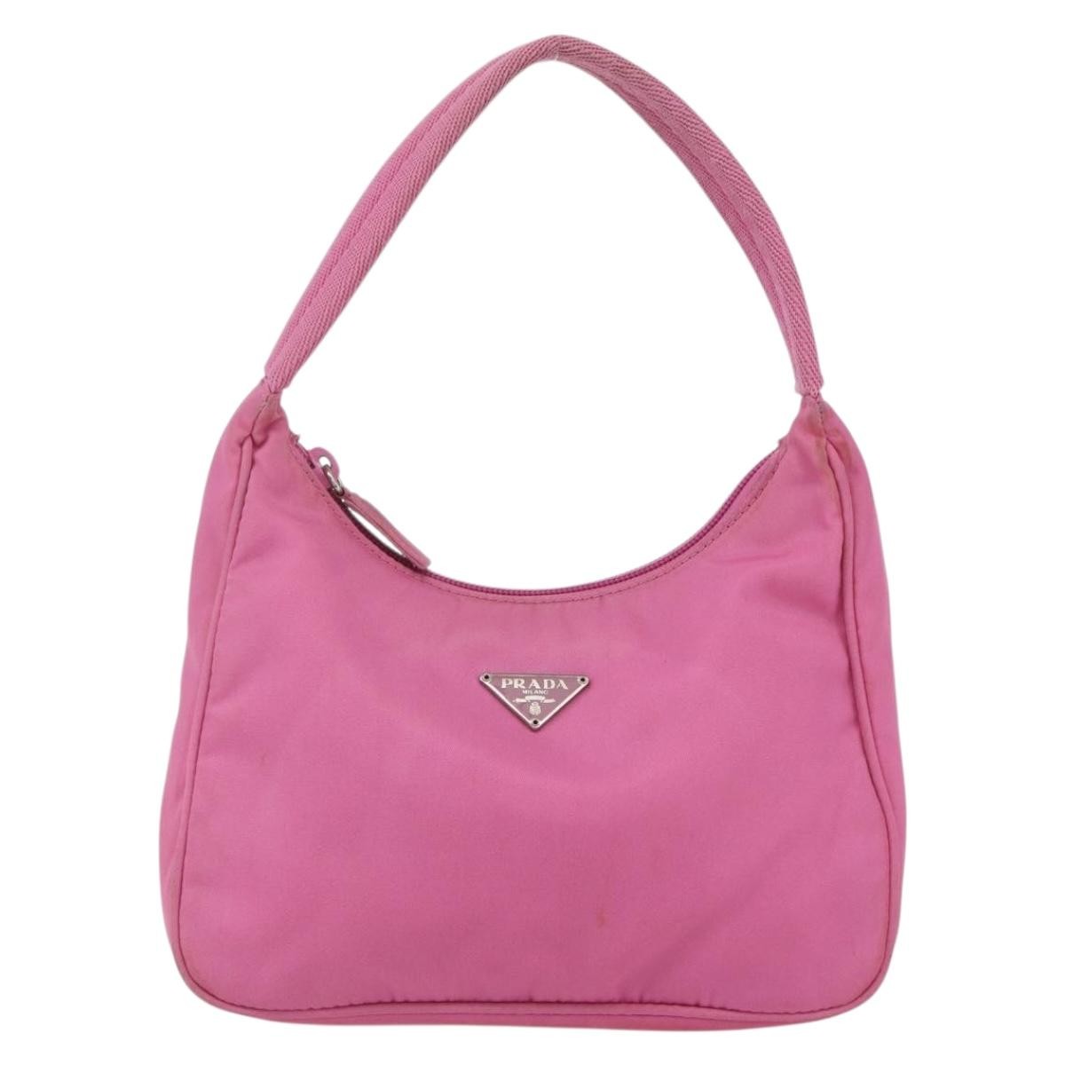 Prada Hobo Tessuto, PINK, NYLON, Handbag