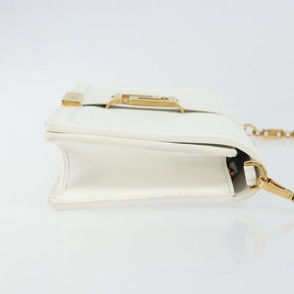 Versace Greca Goddess Wallet on Chain Leather, WHITE, LEATHER, Wallets