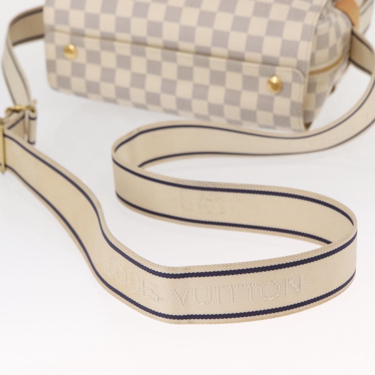 Louis Vuitton Naviglio Handbag Damier, WHITE, CANVAS, Shoulder bag