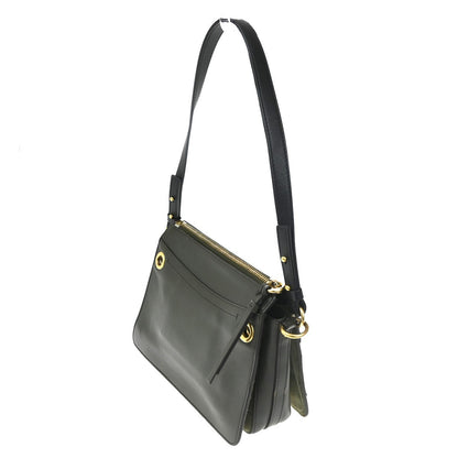 Chloe Roy Shoulder Bag Leather, Black, Suede, Shoulder Bag