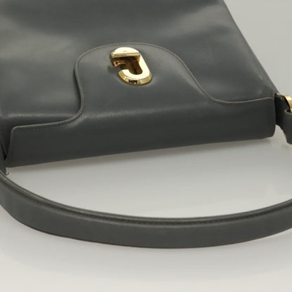 Gucci 1973 Top Handle Bag Leather, GRAY, LEATHER, Handbag