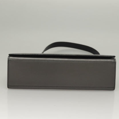 Gucci Vintage Shoulder Bag Leather, GRAY, LEATHER, Shoulder bag