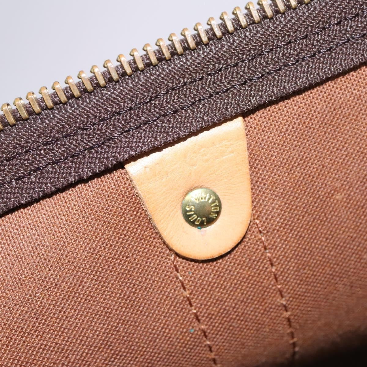 Louis Vuitton Keepall Bag Monogram Canvas, BROWN, CANVAS, Travel bag