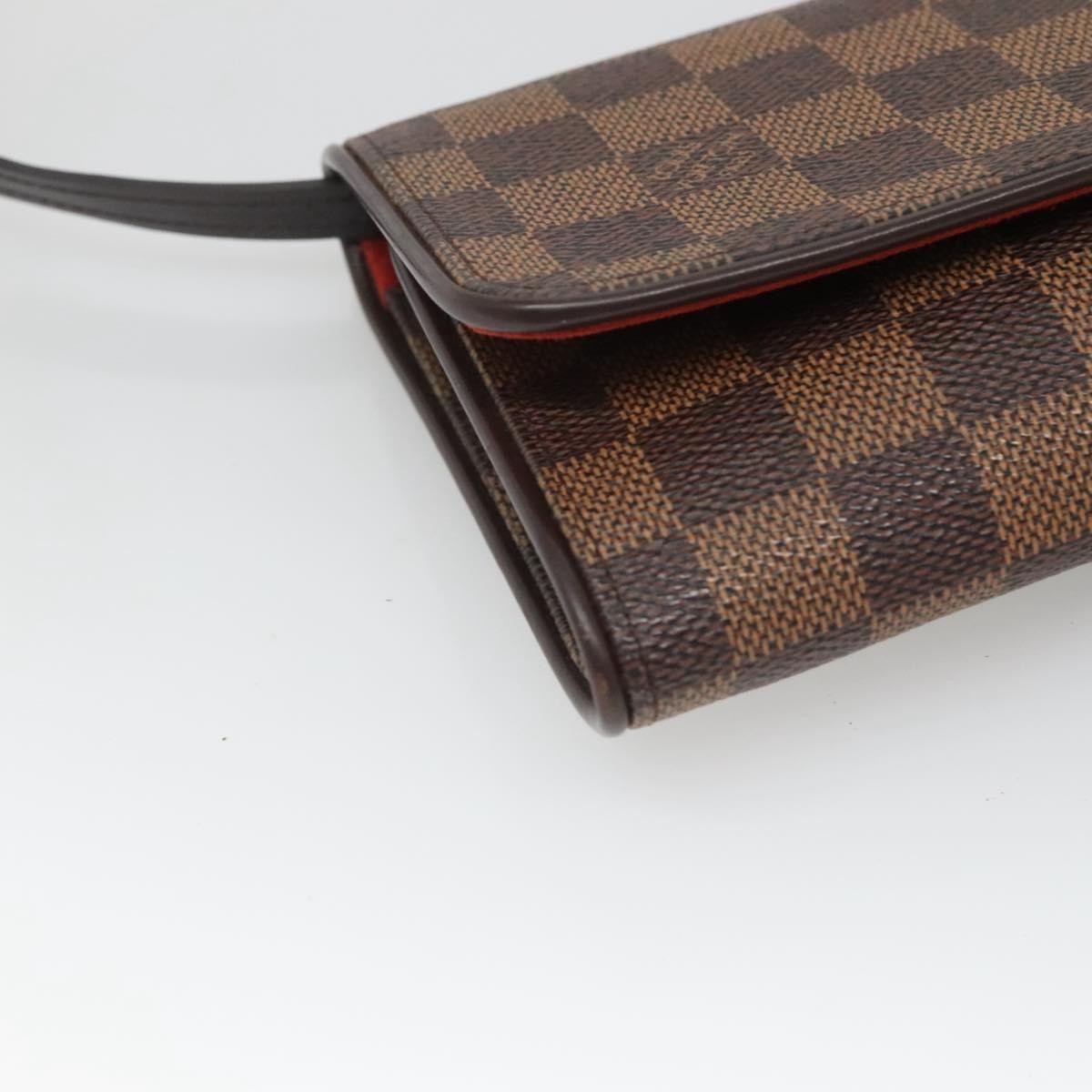 Louis Vuitton Twin Handbag Damier, BROWN, CANVAS, Handbag