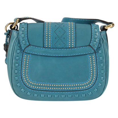 Gucci Snaffle Bit Crossbody Bag Leather, BLUE, LEATHER, Crossbody bag
