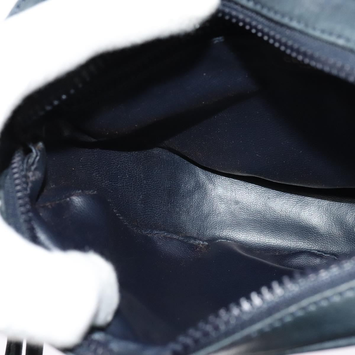 Celine Shoulder Bag Leather, NAVY, LEATHER, Shoulder bag