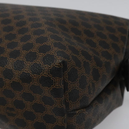 Celine Macadam Pochette Canvas and Leather, BLACK, CANVAS, Clutche & pouche