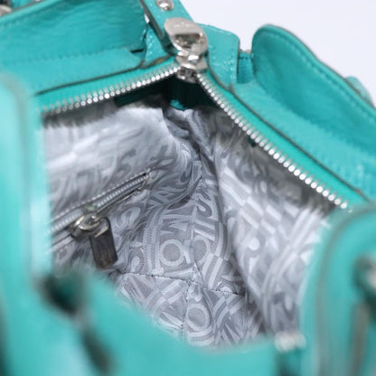 Salvatore Ferragamo Marisa Satchel Leather, GREEN, LEATHER, Handbag