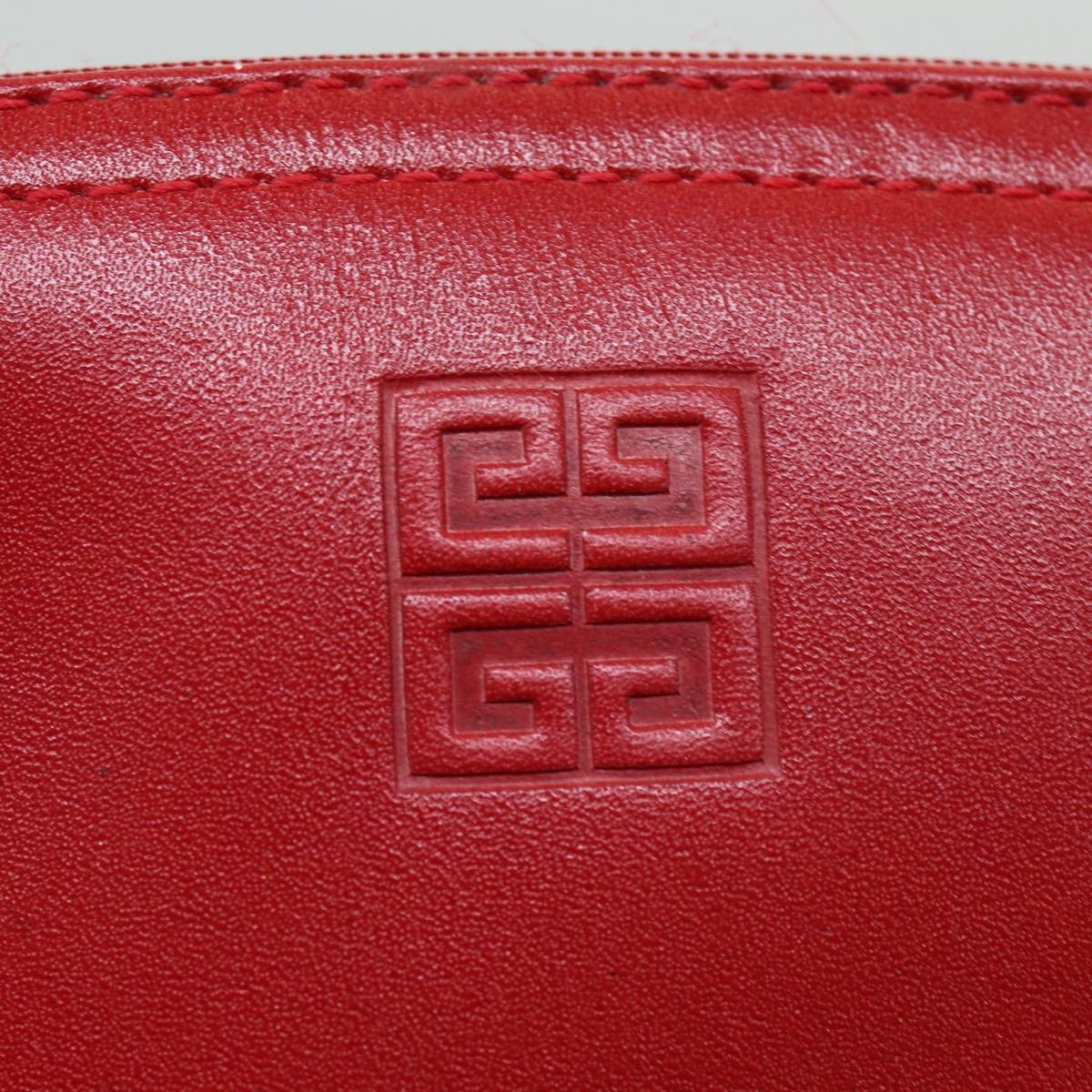 Givenchy 4G pouch Leather, RED, LEATHER, Clutche & pouche