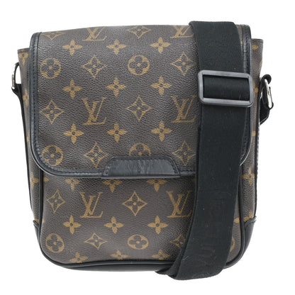 Louis Vuitton Bass Messenger Bag Macassar Monogram Canvas, BROWN, CANVAS, Shoulder bag