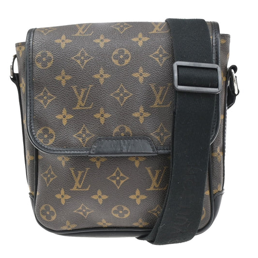 Louis Vuitton Bass Messenger Bag Macassar Monogram Canvas, BROWN, CANVAS, Shoulder bag