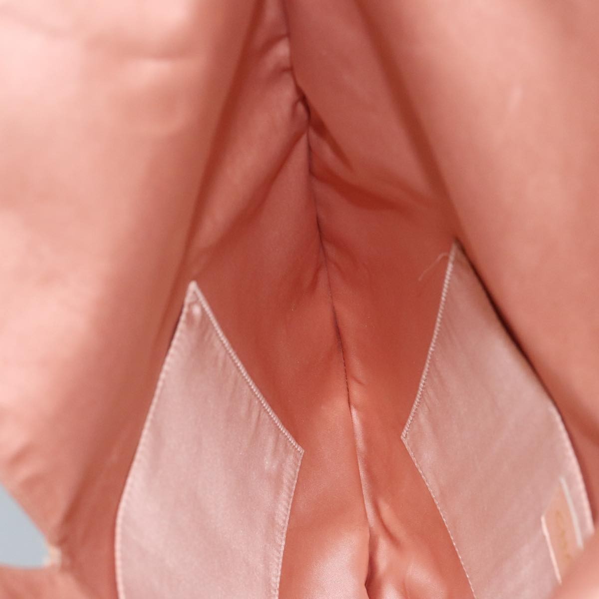 Chanel Vintage Drawstring Pouch Nylon, PINK, NYLON, Clutche & pouche