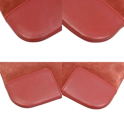 Loewe Anagram Shoulder Bag Suede, RED, SUEDE, Shoulder bag