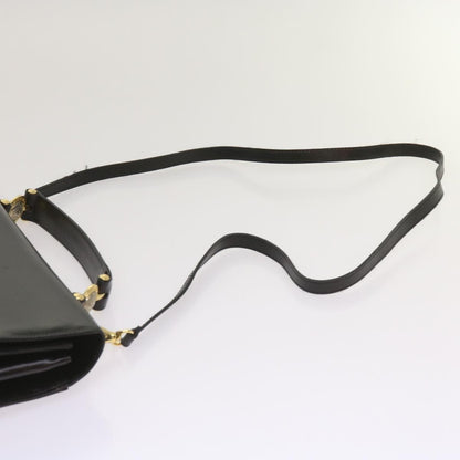 Versace Vintage Convertible Medusa Top Handle Bag Leather, BLACK, LEATHER, Handbag