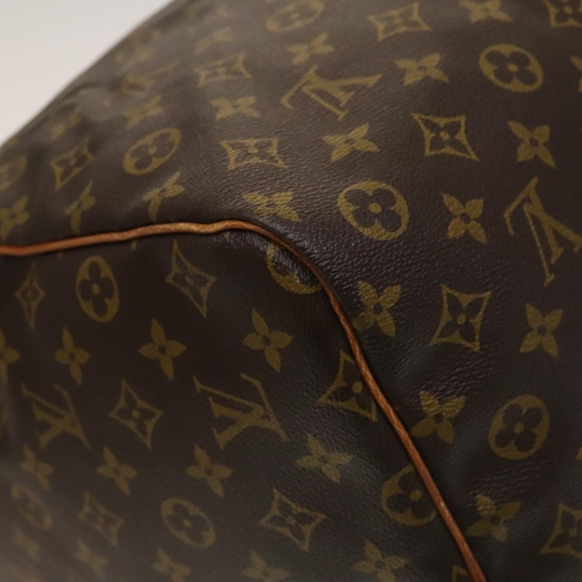 Louis Vuitton Keepall Bag Monogram Canvas, BROWN, CANVAS, Travel bag