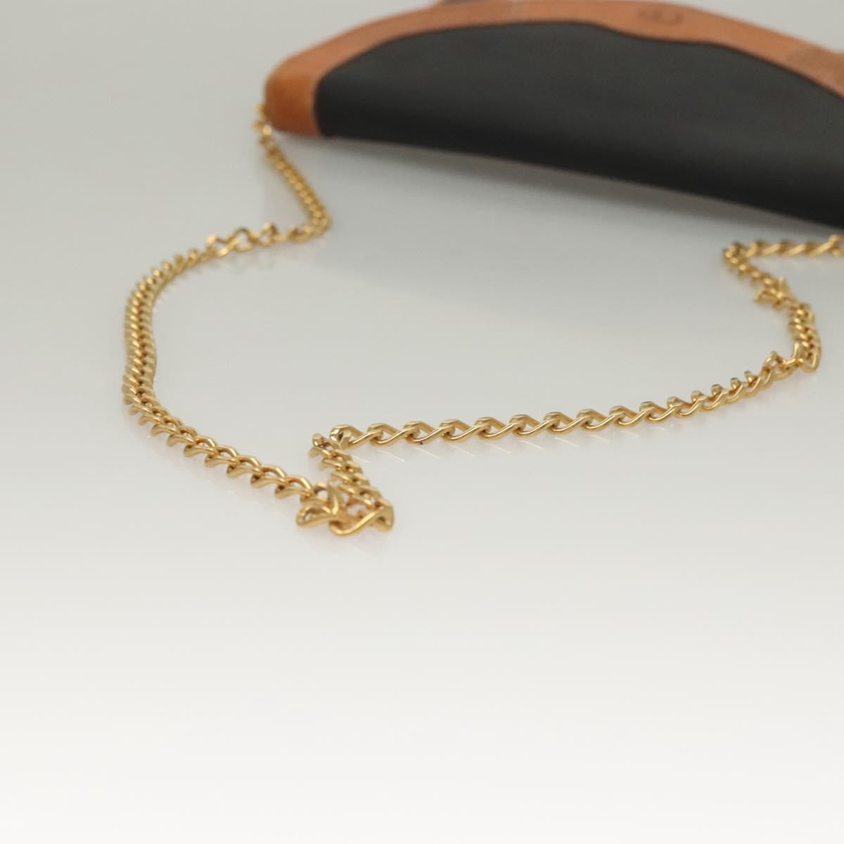 Christian Dior Vintage CD Chain Flap Shoulder Bag Canvas, BLACK, PVC, Shoulder bag