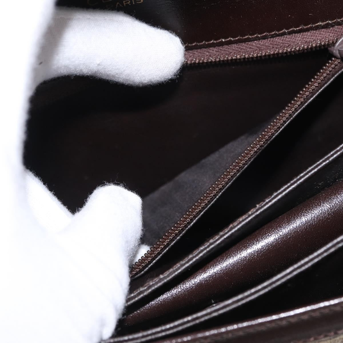 Celine Vintage Horse Carriage C Macadam Shoulder Bag Canvas and Leather, BEIGE, CANVAS, Shoulder bag