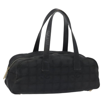 Chanel Travel Line Satchel Nylon, BLACK, NYLON, Handbag