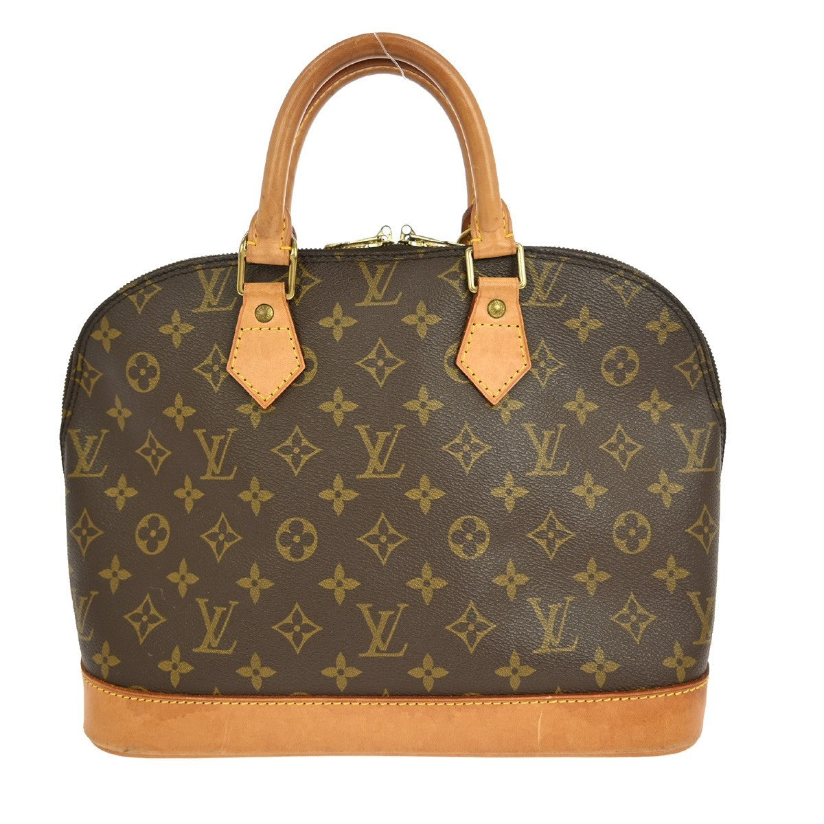 Louis Vuitton Alma Handbag Monogram Canvas, BROWN, CANVAS, Handbag