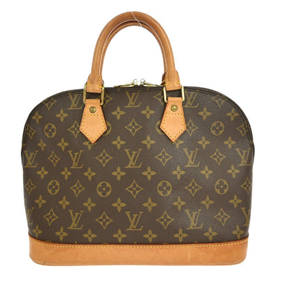 Louis Vuitton Alma Handbag Monogram Canvas, BROWN, CANVAS, Handbag