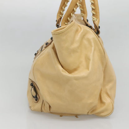 Balenciaga Classic Studs Sunday Tote Leather, BEIGE, LEATHER, Tote bag