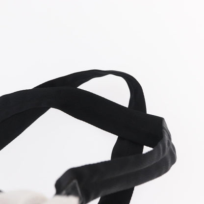 Prada Vela Double Front Pocket Backpack Tessuto with Saffiano Leather, BLACK, NYLON, Backpack