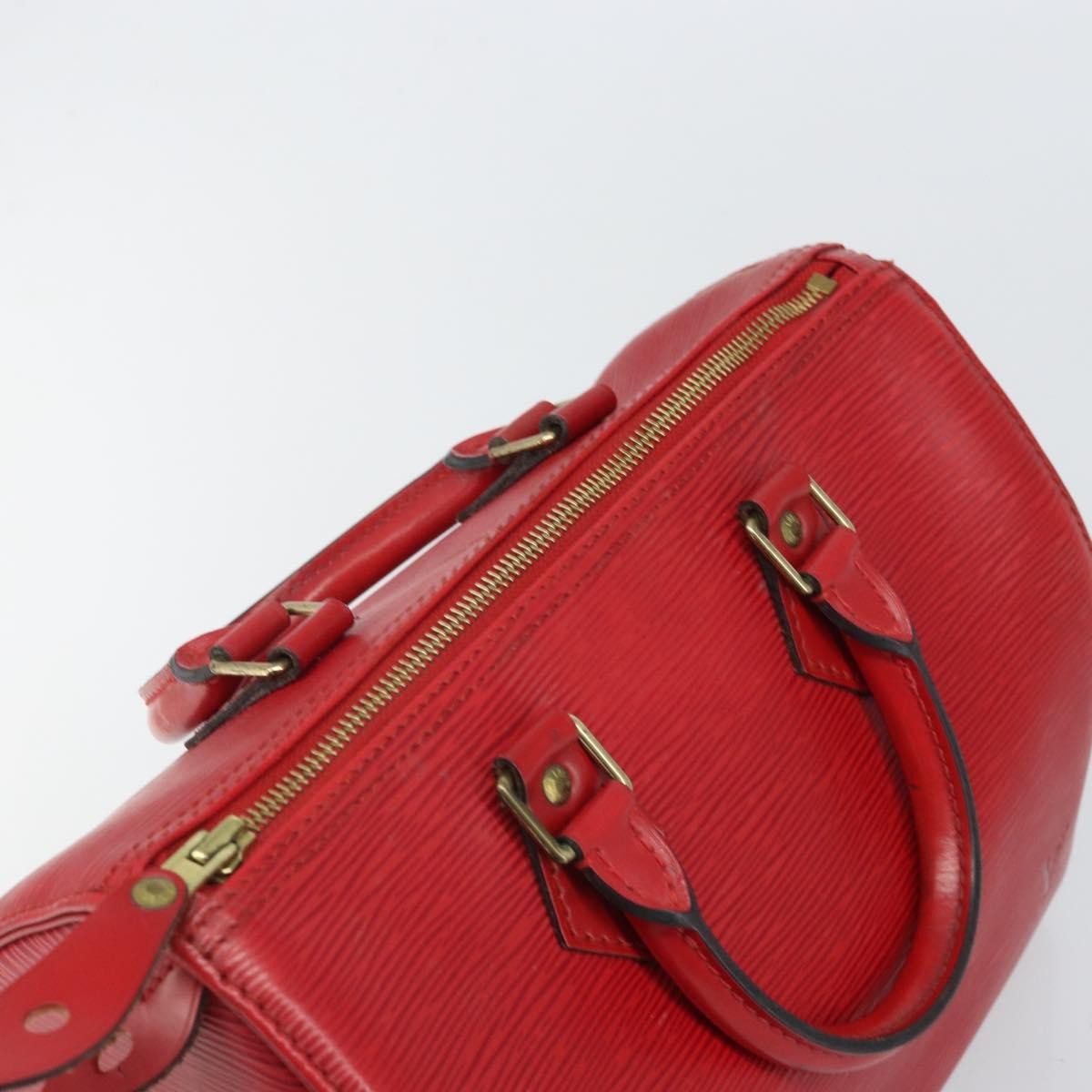 Louis Vuitton Speedy Handbag Epi Leather, RED, LEATHER, Handbag