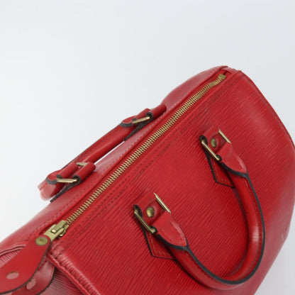 Louis Vuitton Speedy Handbag Epi Leather, RED, LEATHER, Handbag