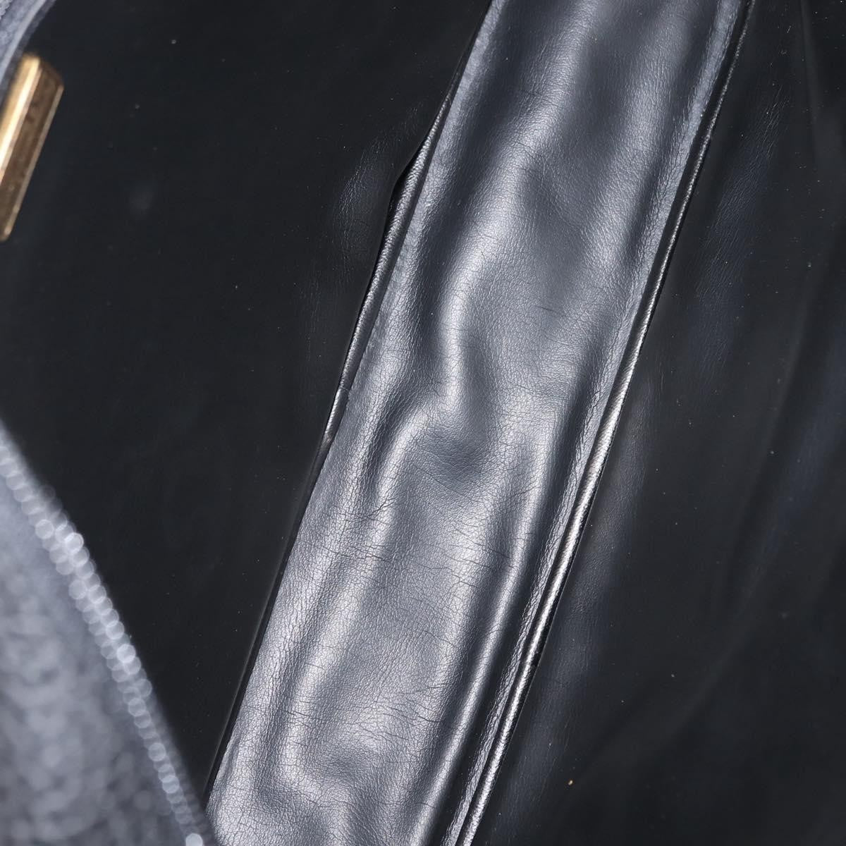 Christian Dior Vintage CD Handbag Leather, BLACK, LEATHER, Briefcase