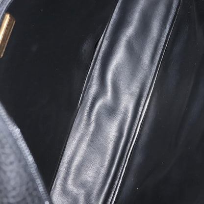 Christian Dior Vintage CD Handbag Leather, BLACK, LEATHER, Briefcase