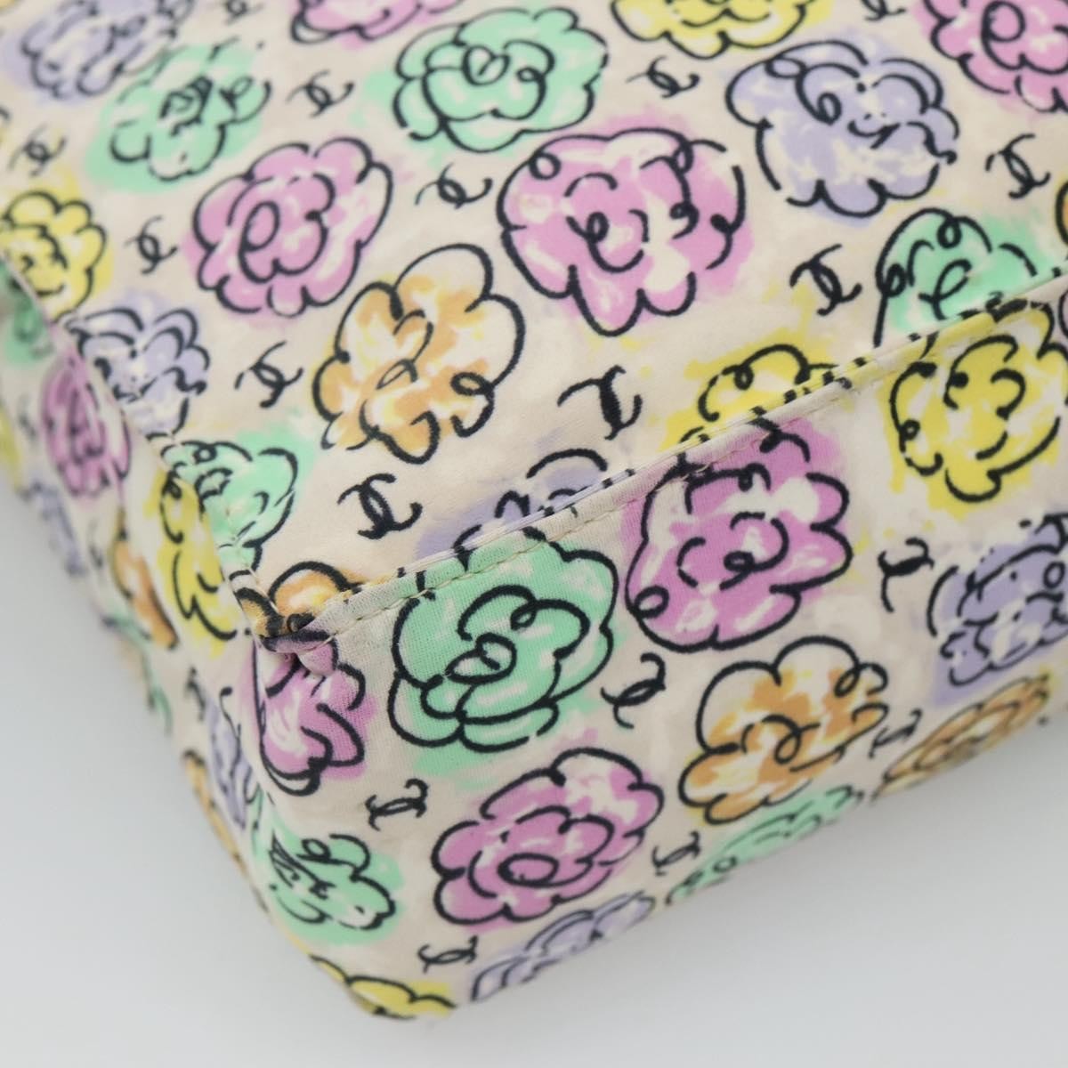 Chanel Vintage Camellia Tote Printed Nylon, MULTICOLOUR, NYLON, Tote bag