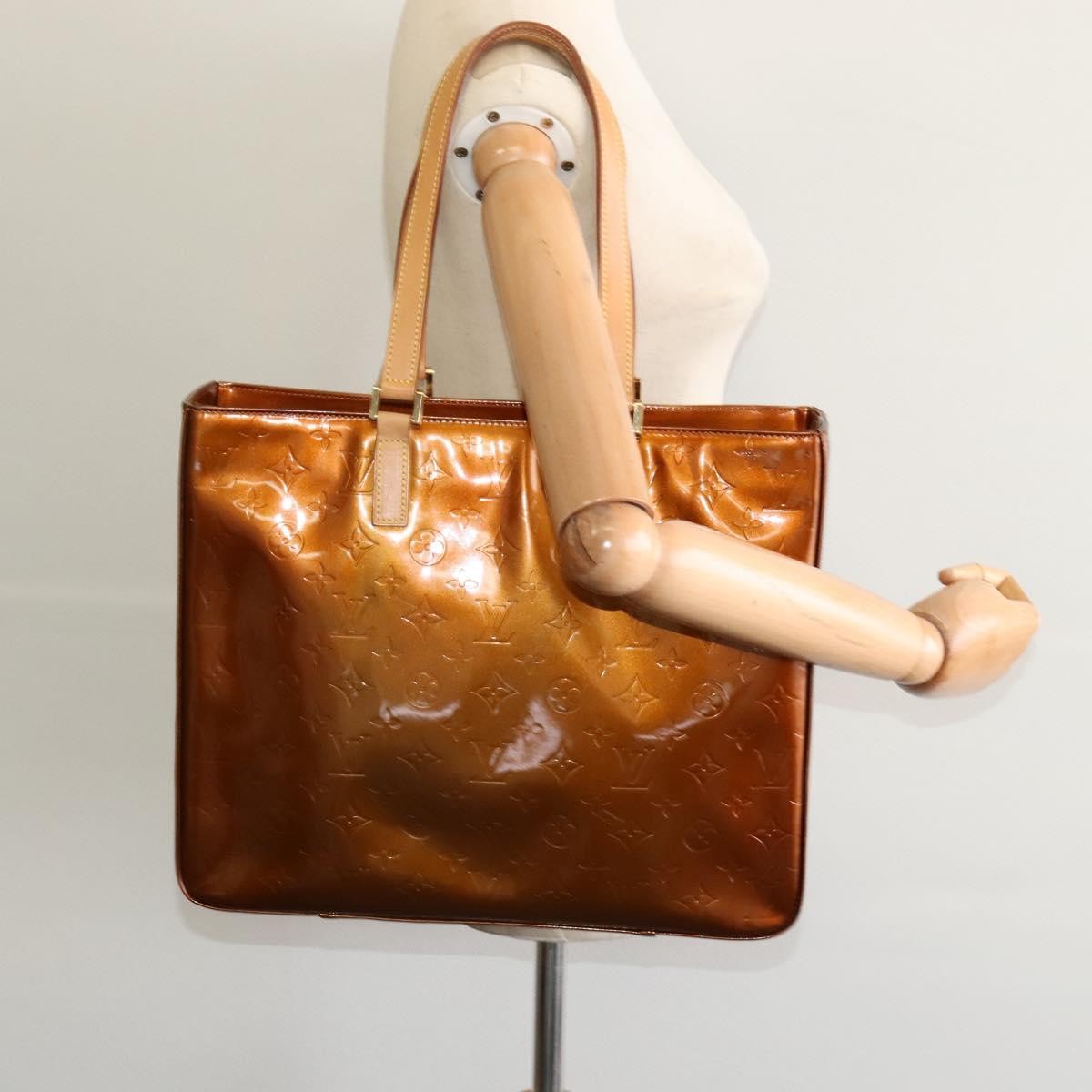 Louis Vuitton Columbus Handbag Monogram Vernis, BROWN, PATENT_LEATHER, Tote bag