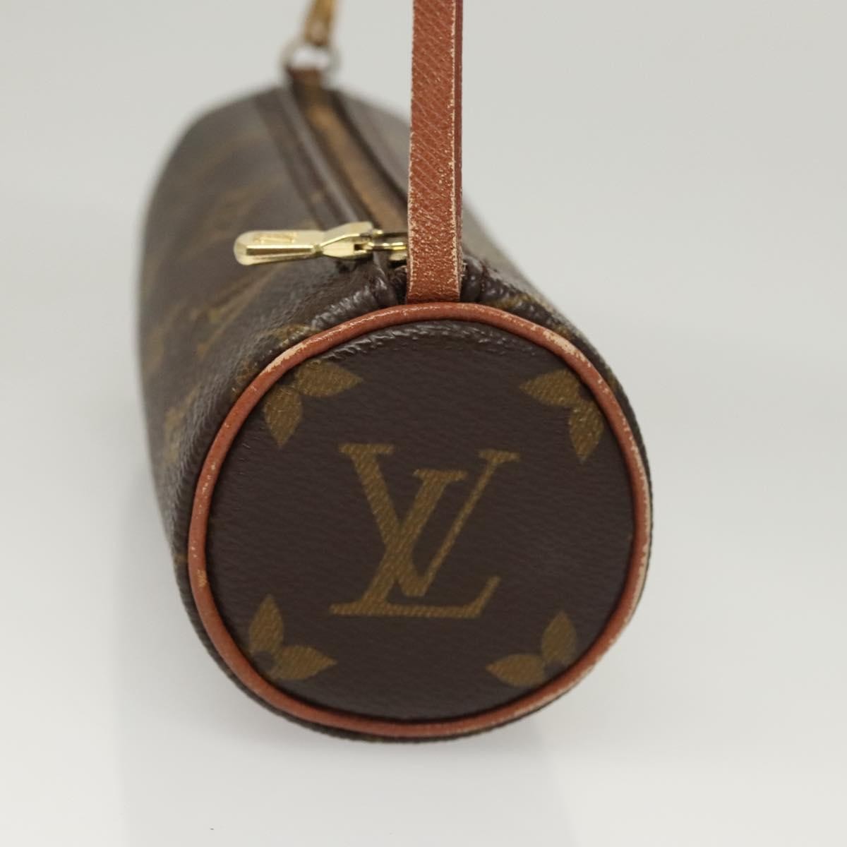 Louis Vuitton Papillon Pochette Monogram Canvas, BROWN, CANVAS, Clutche & pouche