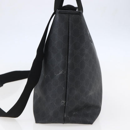 Gucci Convertible Zip Tote GG Canvas, BLACK, PVC, Tote bag