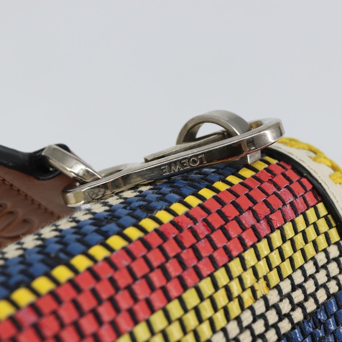 Loewe Barcelona Shoulder Bag Leather, MULTICOLOUR, LEATHER, Shoulder bag