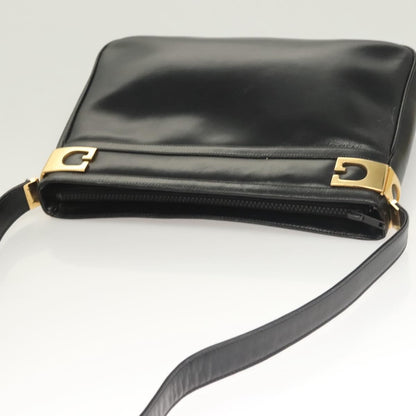 Gucci Vintage Shoulder Bag Leather, BLACK, LEATHER, Shoulder bag
