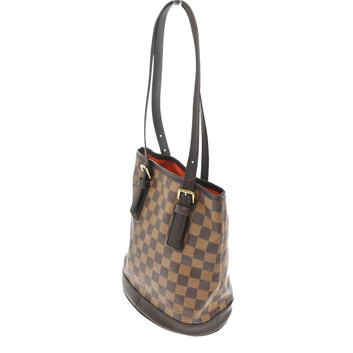 Louis Vuitton Marais Bucket Bag Damier, Brown, Leather, Shoulder Bag
