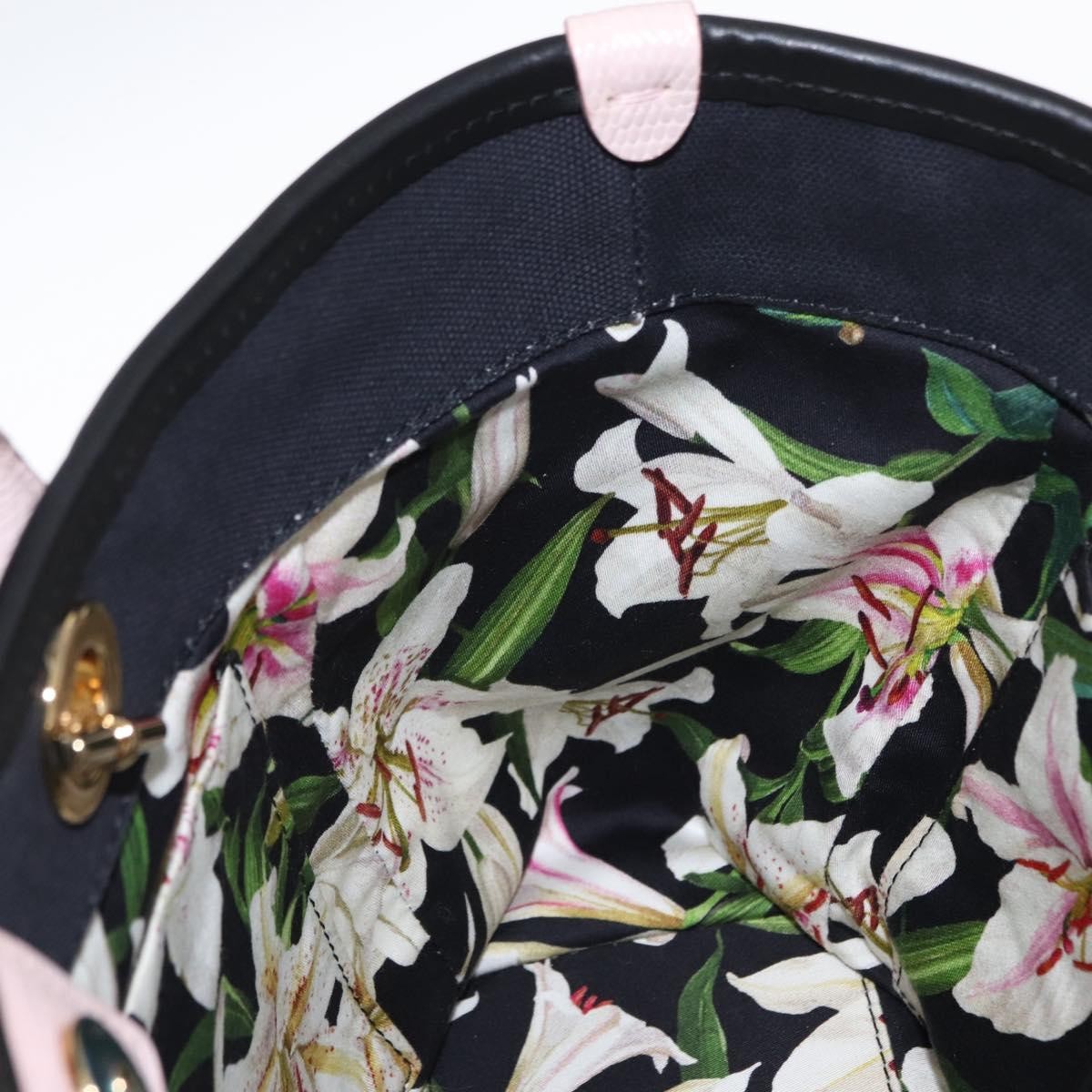 Dolce & Gabbana Capri Tote Printed Canvas with Lizard Embossed Leather, MULTICOLOUR, CANVAS, Tote bag