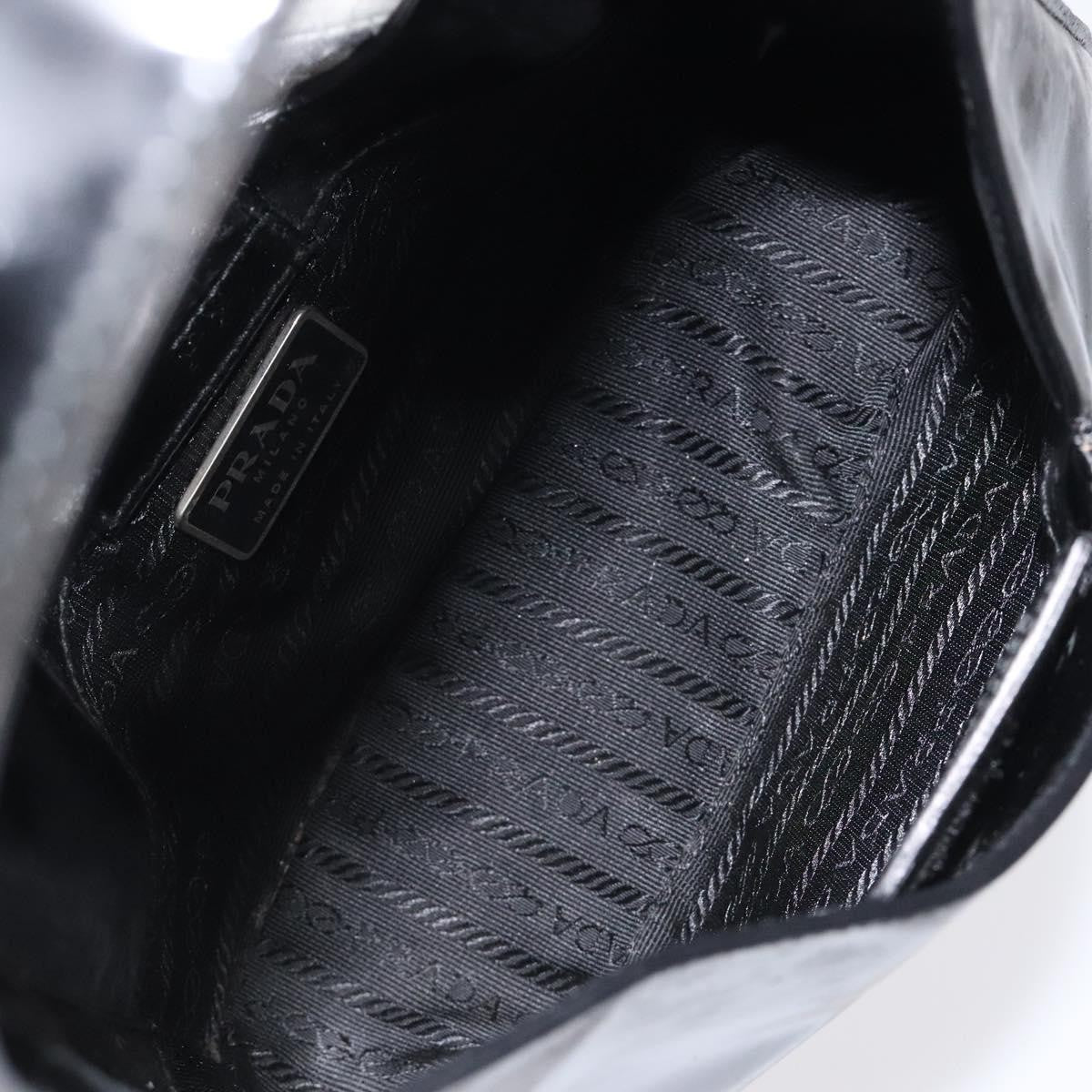 Prada Vintage Shoulder Bag Leather, BLACK, PATENT_LEATHER, Shoulder bag