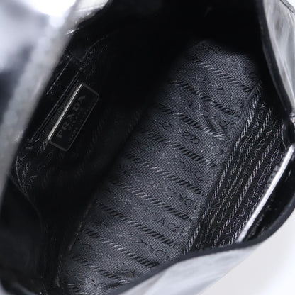 Prada Vintage Shoulder Bag Leather, BLACK, PATENT_LEATHER, Shoulder bag