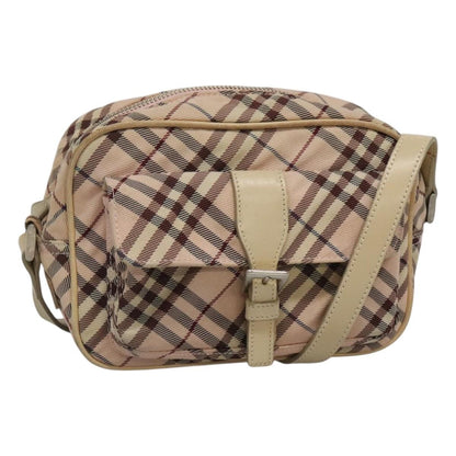 Burberry Nova Check Blue Label Nylon, PINK, NYLON, Shoulder bag