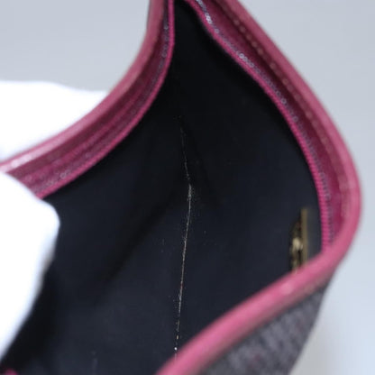 Saint Laurent Zipped Pouch Canvas, GRAY, PVC, Clutche & pouche