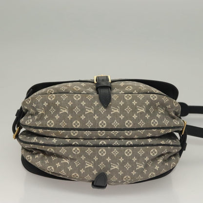 Louis Vuitton Saumur Handbag Monogram Idylle, GRAY, CANVAS, Handbag