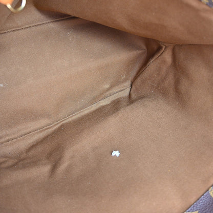 Louis Vuitton Shopping Sac Handbag Monogram Canvas, BROWN, CANVAS, Tote bag