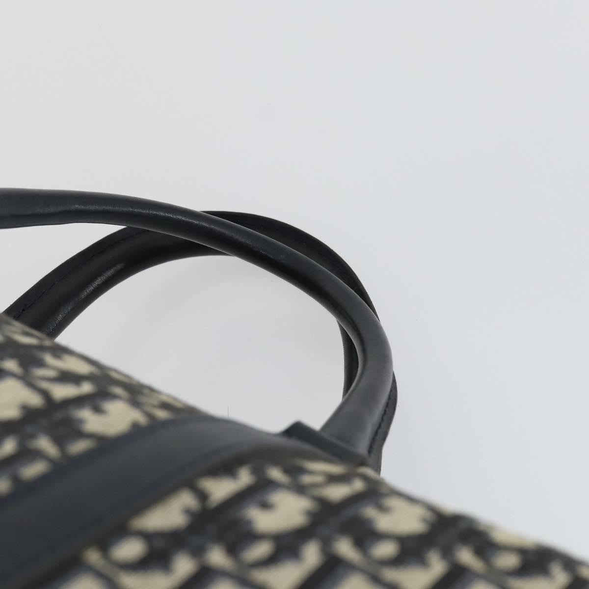 Christian Dior Vintage Trotter Boston Bag Canvas, NAVY, CANVAS, Travel bag