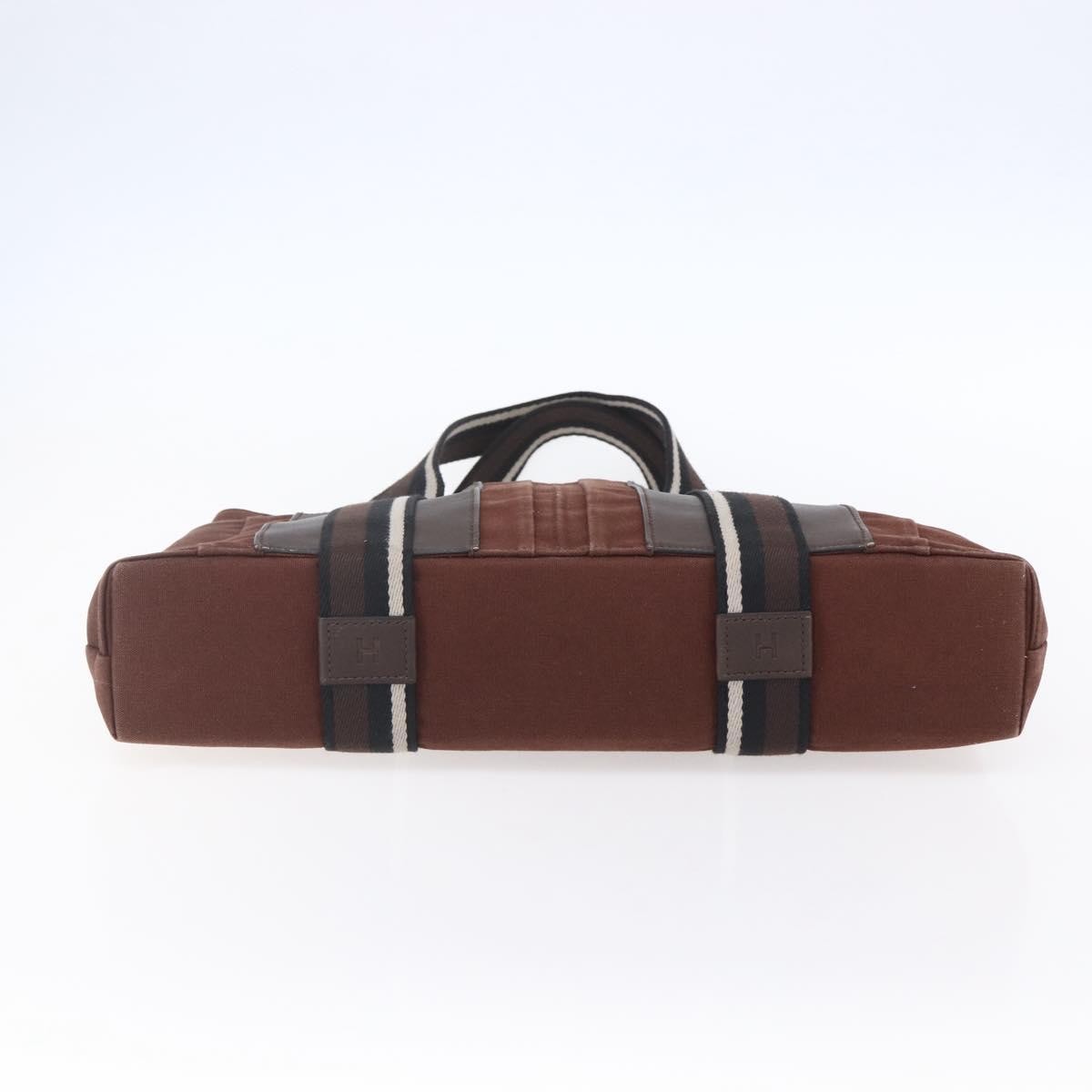 Hermes Troca Horizontal Tote Canvas, BROWN, CANVAS, Tote bag