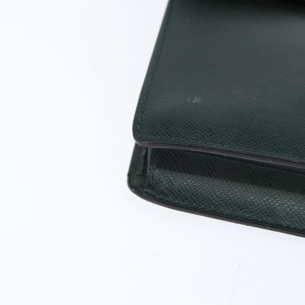 Louis Vuitton Serviette Kourad Briefcase Taiga Leather, GREEN, LEATHER, Briefcase