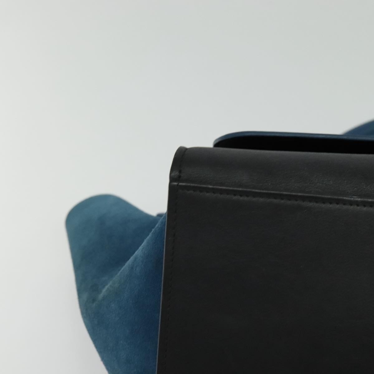 Celine Trapeze Bag Leather, BLUE, LEATHER, Handbag